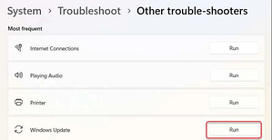 Update Troubleshooter