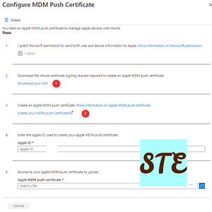 Renew Intune Apple MDM Push Certificate