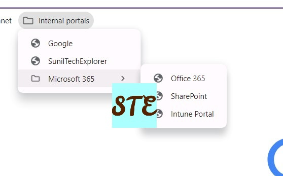 Setup Google Chrome Bookmarks using Intune